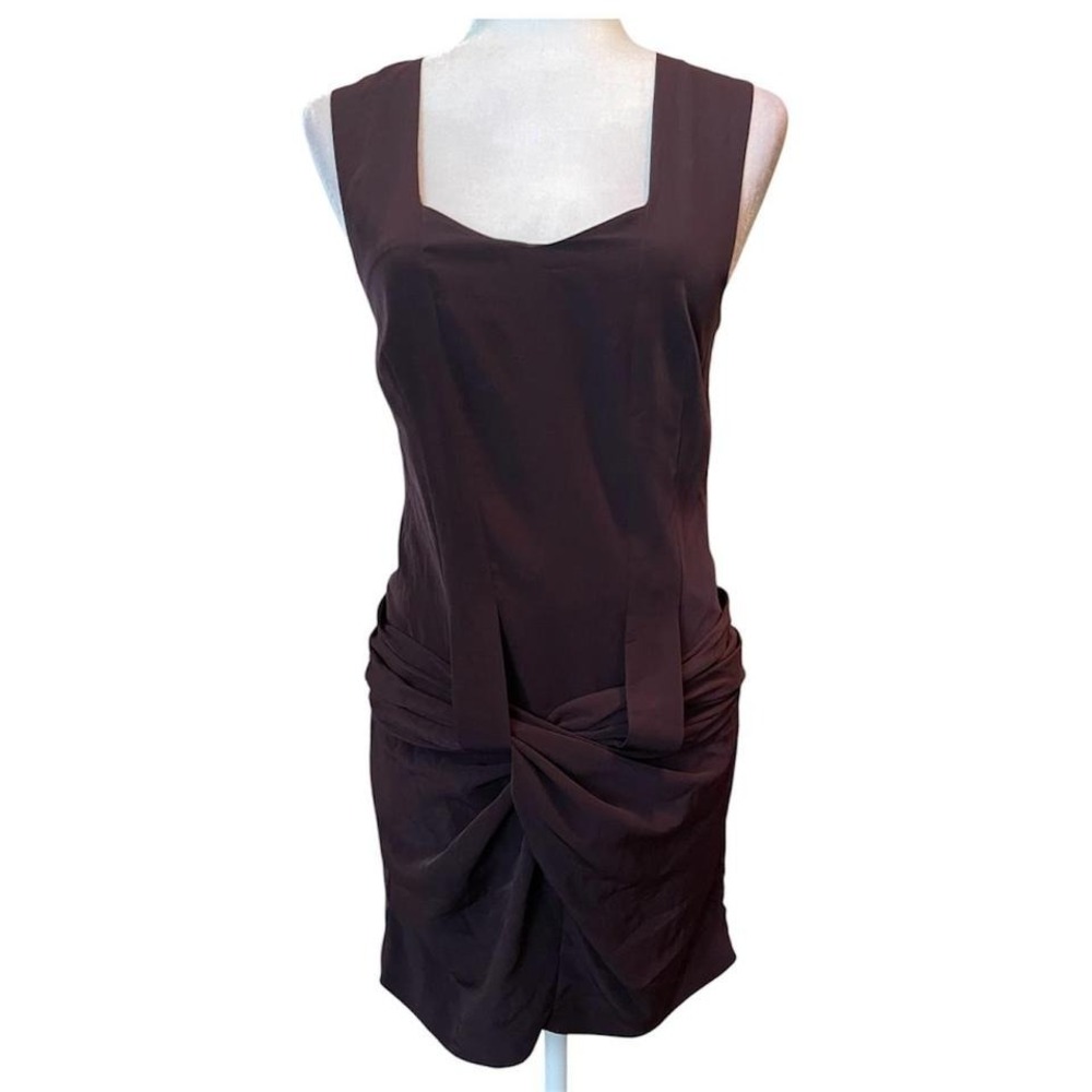 Vintage AllSaints Spitalfields Draped Knot Mini Dress 2010's  size 4